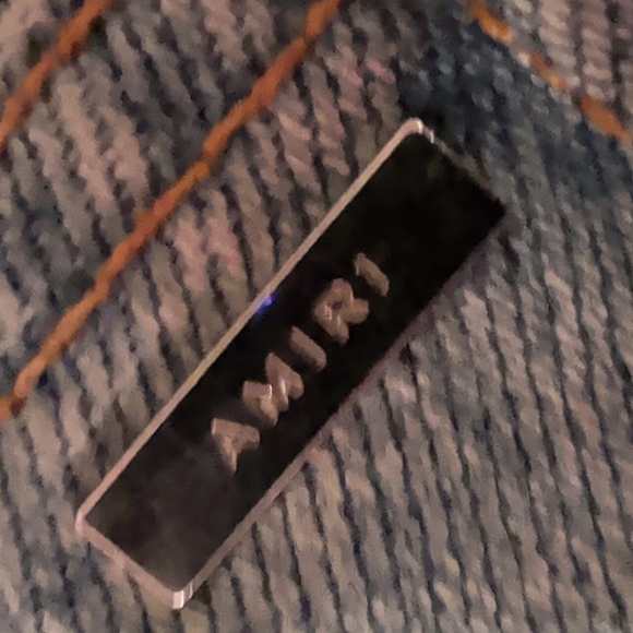 AMIRI Light Blue Released Hem Size 29 Button Fly 90s Men Jeans With Box - Picture 15 of 17